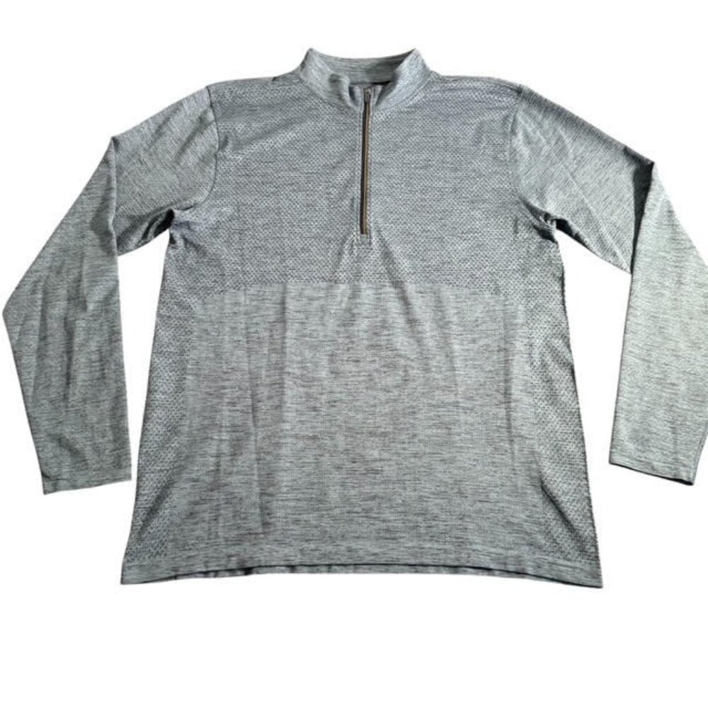 LULULEMON Men's Blue Metal Vent Tech Quarter Zip Up